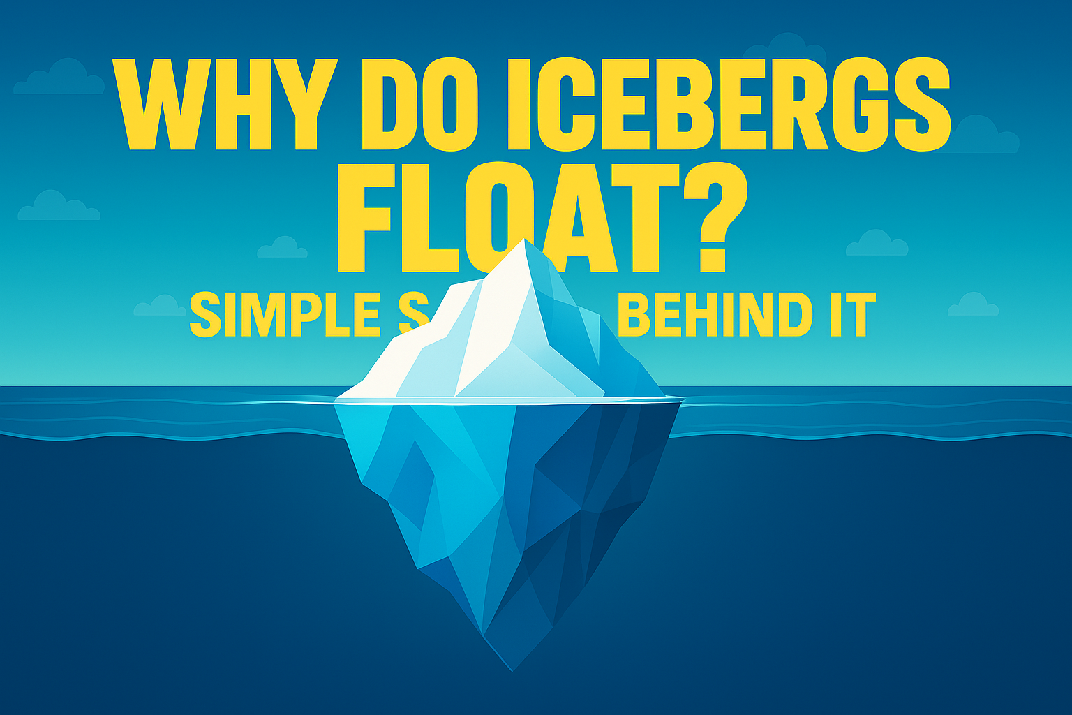 icebergs float
