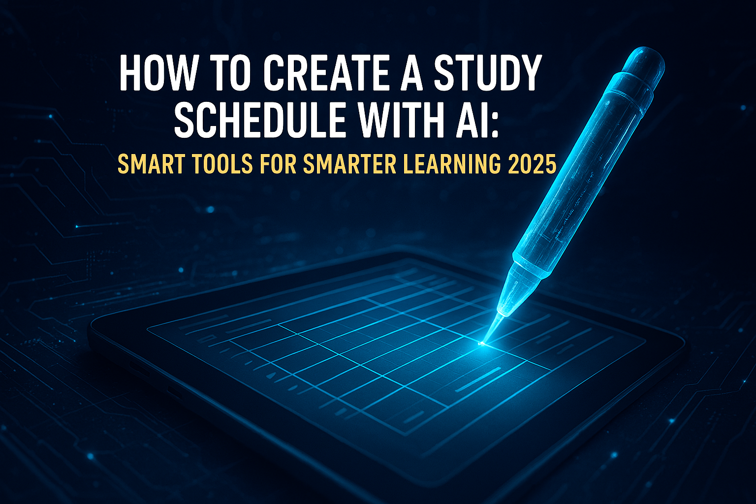 Create a Study Schedule with AI